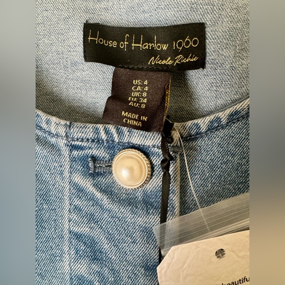 House of Harlow 1960 Denim Jean Outfit Set - Picture 2 of 4